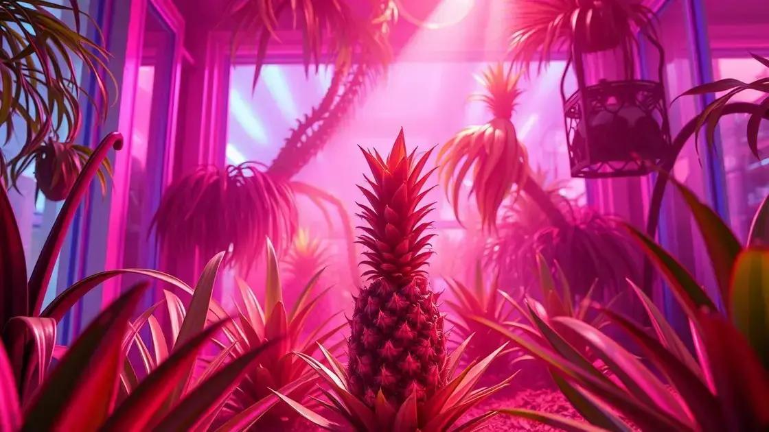 Best light conditions for your indoor pineapple