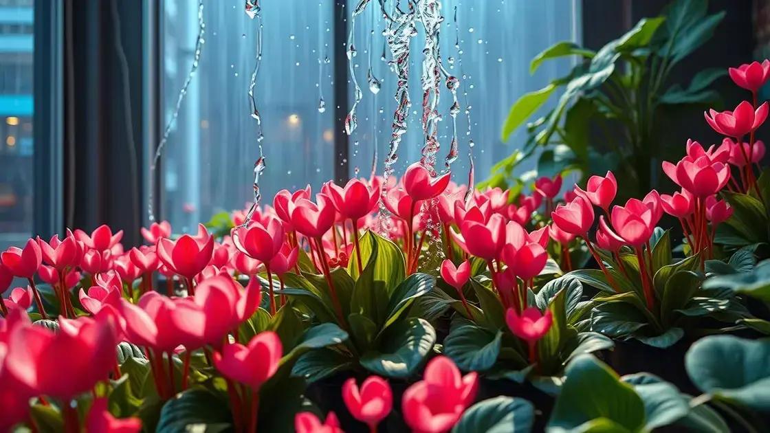 Essential watering techniques for healthy cyclamen indoors