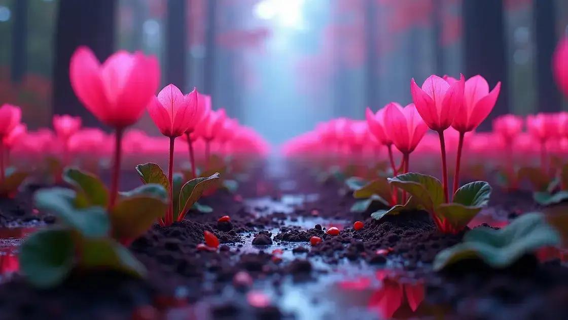 Optimal light conditions for healthy cyclamen growth