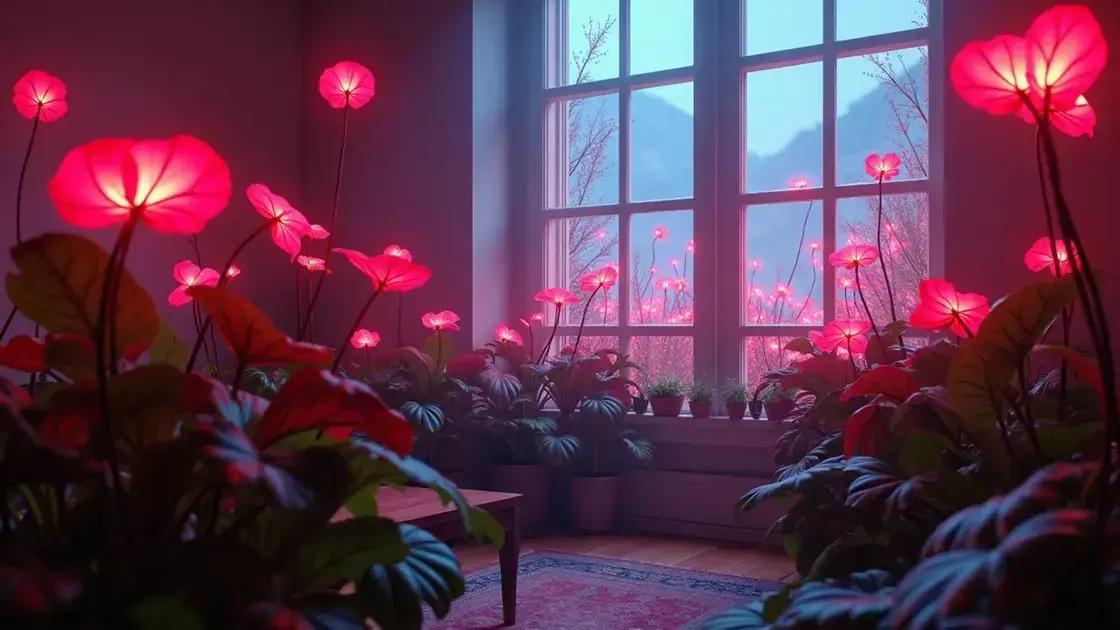 Optimal light conditions for indoor anthuriums