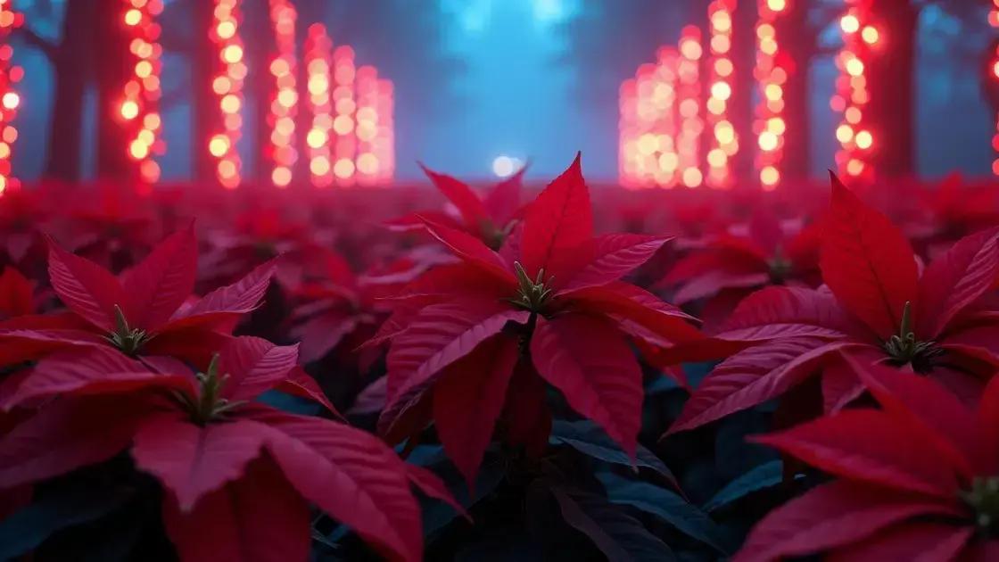 Optimal light requirements for thriving poinsettias