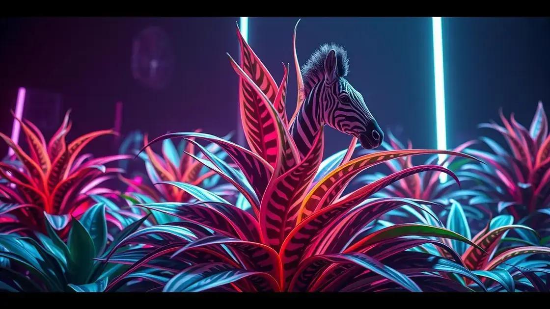 Optimal lighting conditions your zebra plant needs