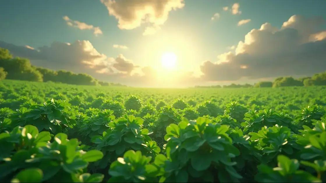 Optimal sunlight conditions for clover plants