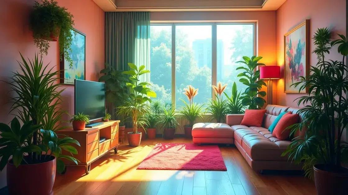 Optimal sunlight exposure for indoor plants