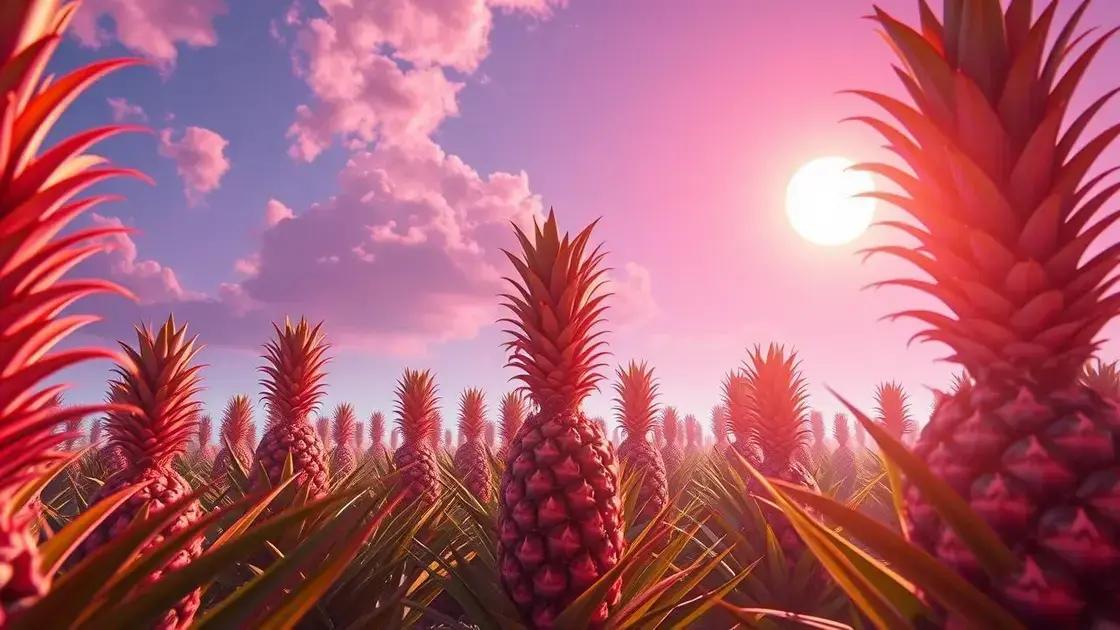 Optimal sunlight requirements for pineapple growth