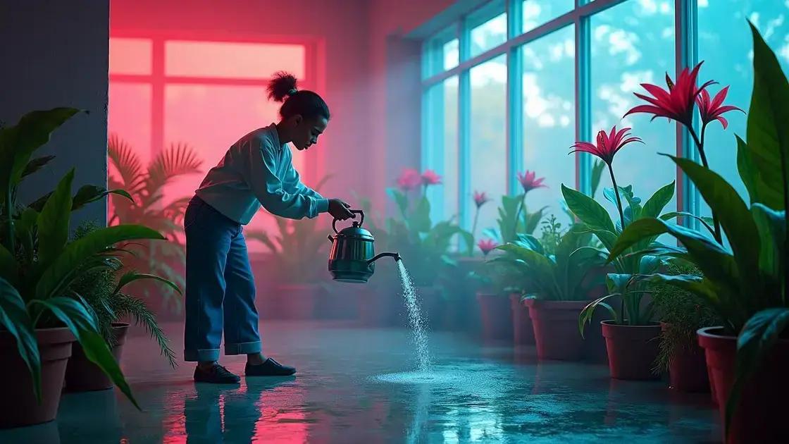 Watering and fertilizing your indoor lily plant