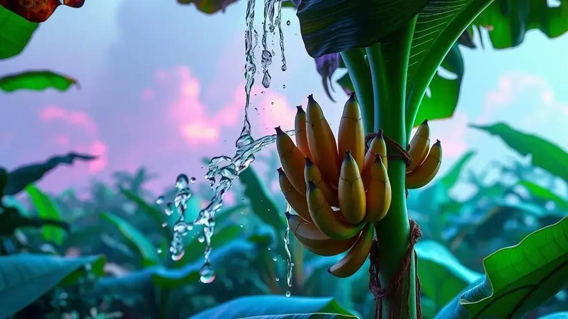 Watering tips to keep your banana plant healthy