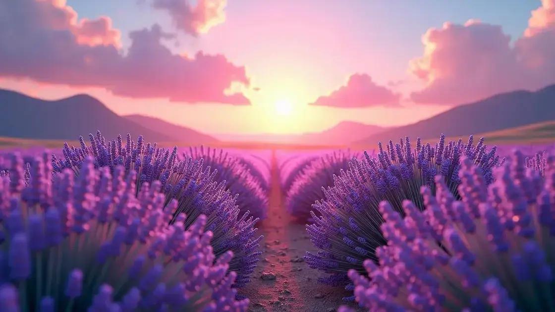 Optimal sunlight exposure to enhance lavender growth