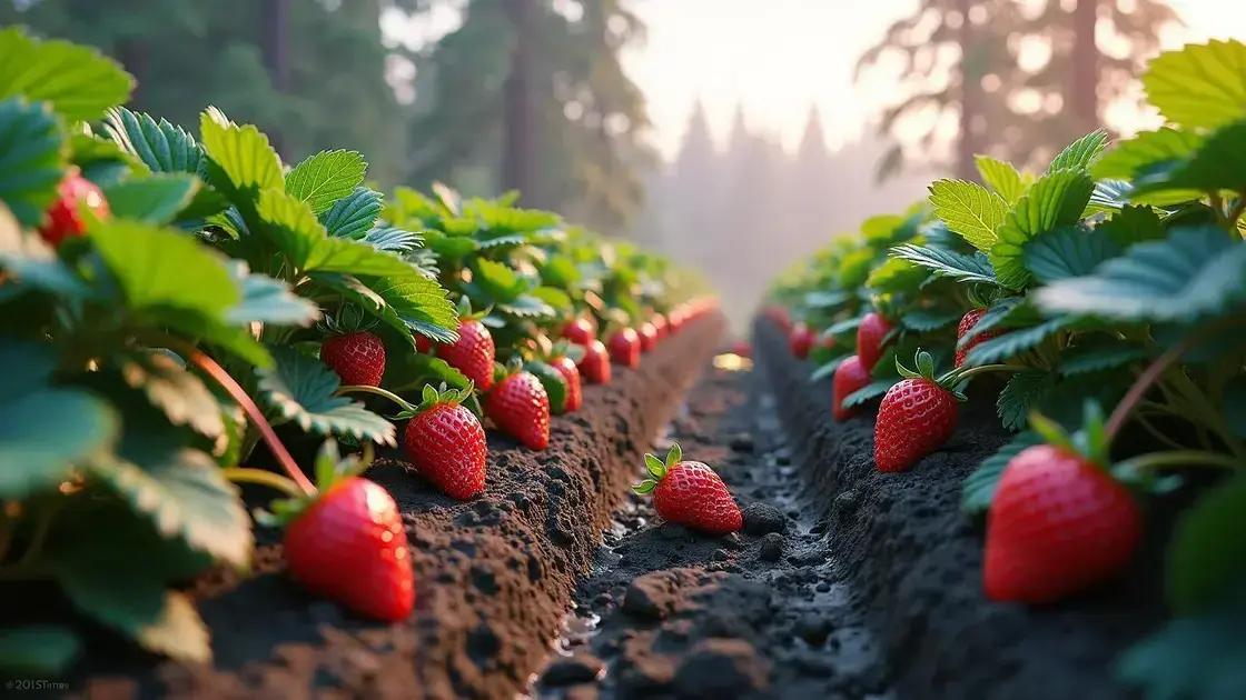 Optimal watering schedule for healthy strawberry growth