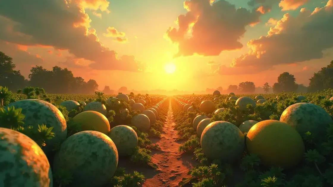 Sunlight requirements for healthy cantaloupe plants